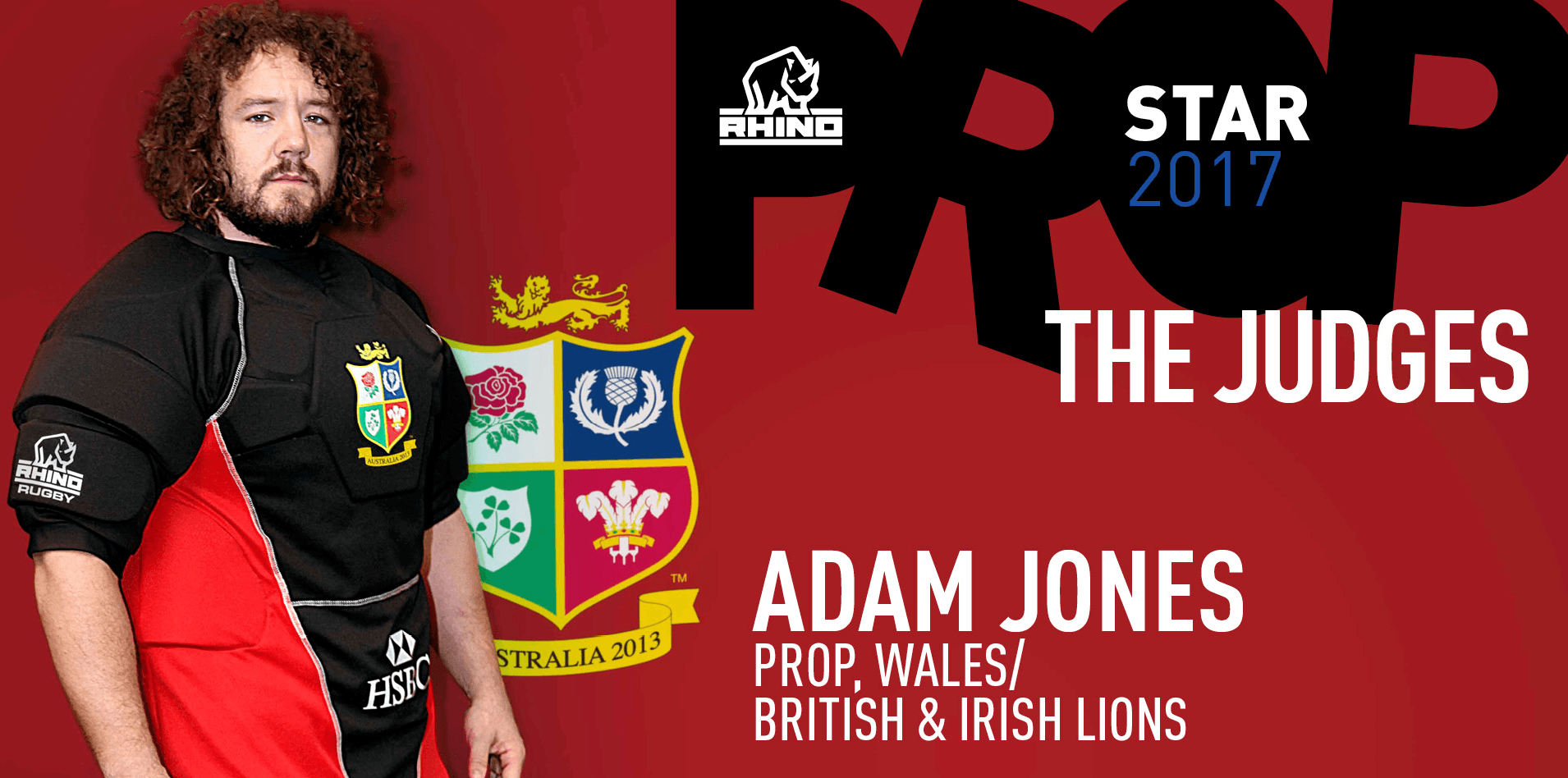 British & Irish Lions star Adam Jones joins search for Rhino Prop Star 2017