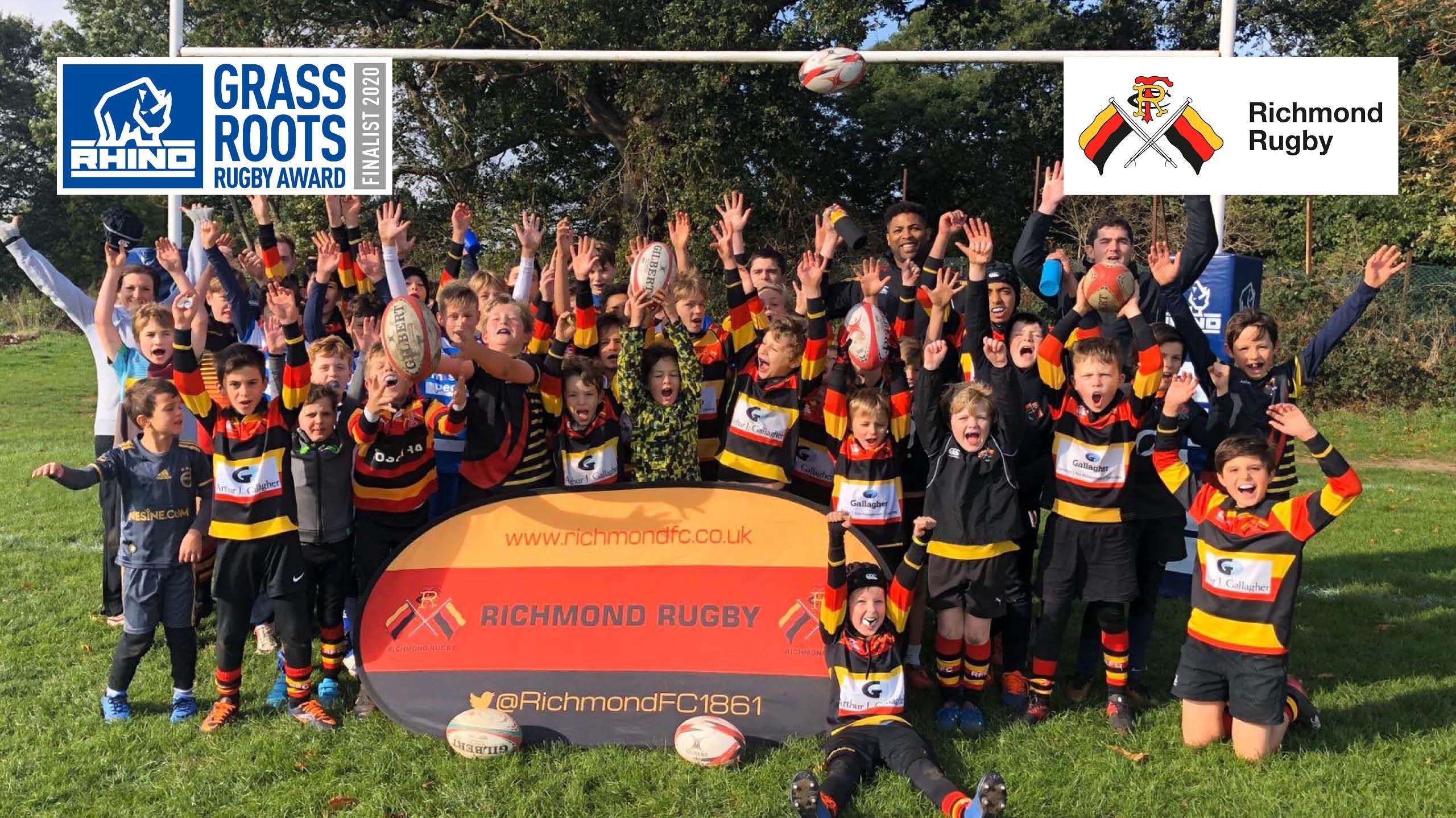 Richmond FC shortlisted for Rhino Grassroots Rugby Award