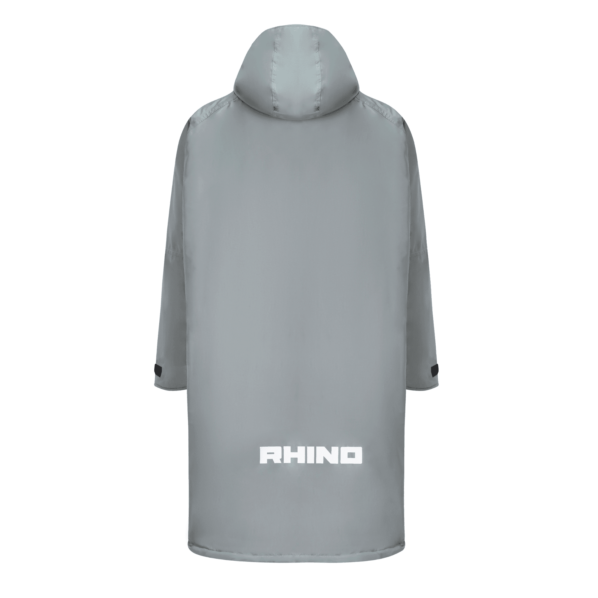 Sherpa robe changing robe with Sherpa fleece lining in grey