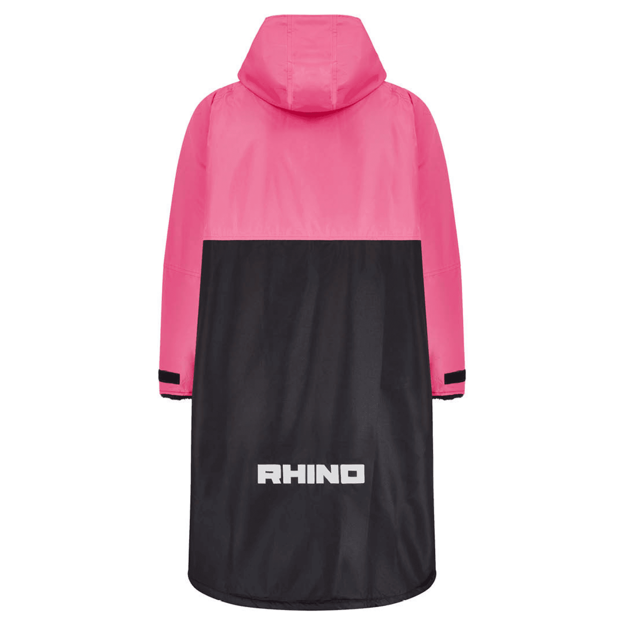 Sherpa Robe Dual Toned Pink Black Fleece Inner Lining Waterproof Jacket Keep Dry