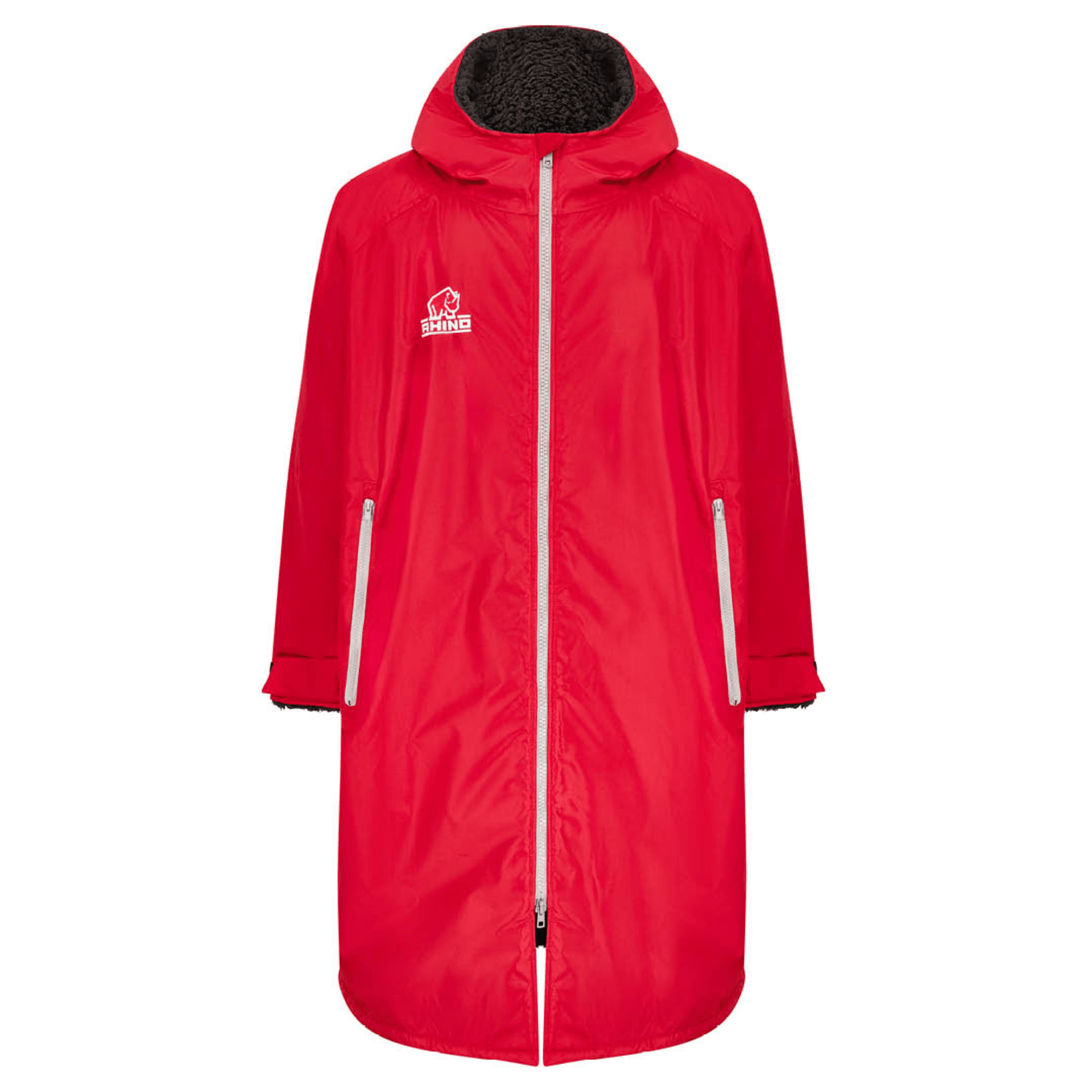 Sherpa Robe Red Fleece Inner Lining Waterproof Jacket Keep Dry