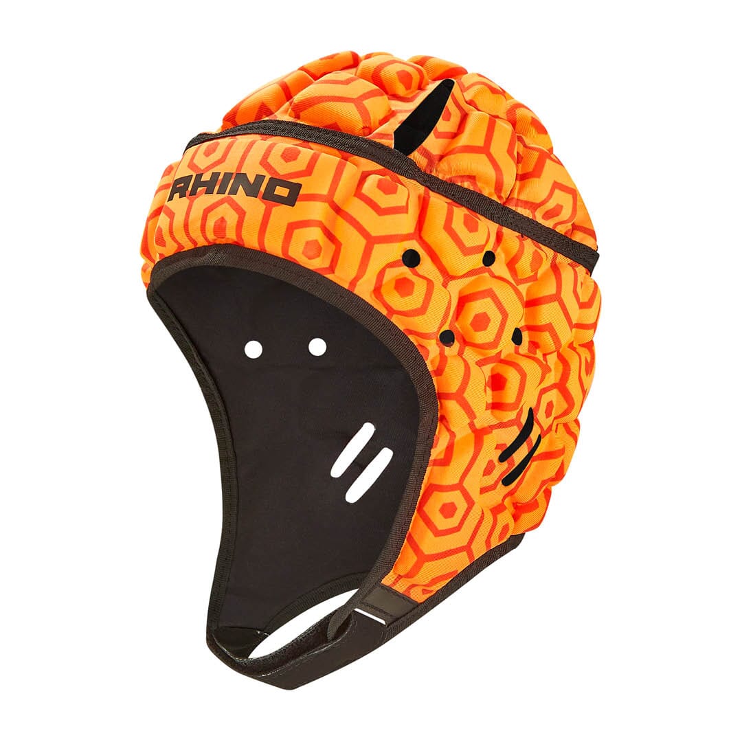 Fire Orange Rugby Scrum Cap Caps Headgear Headguard Scrum Hat