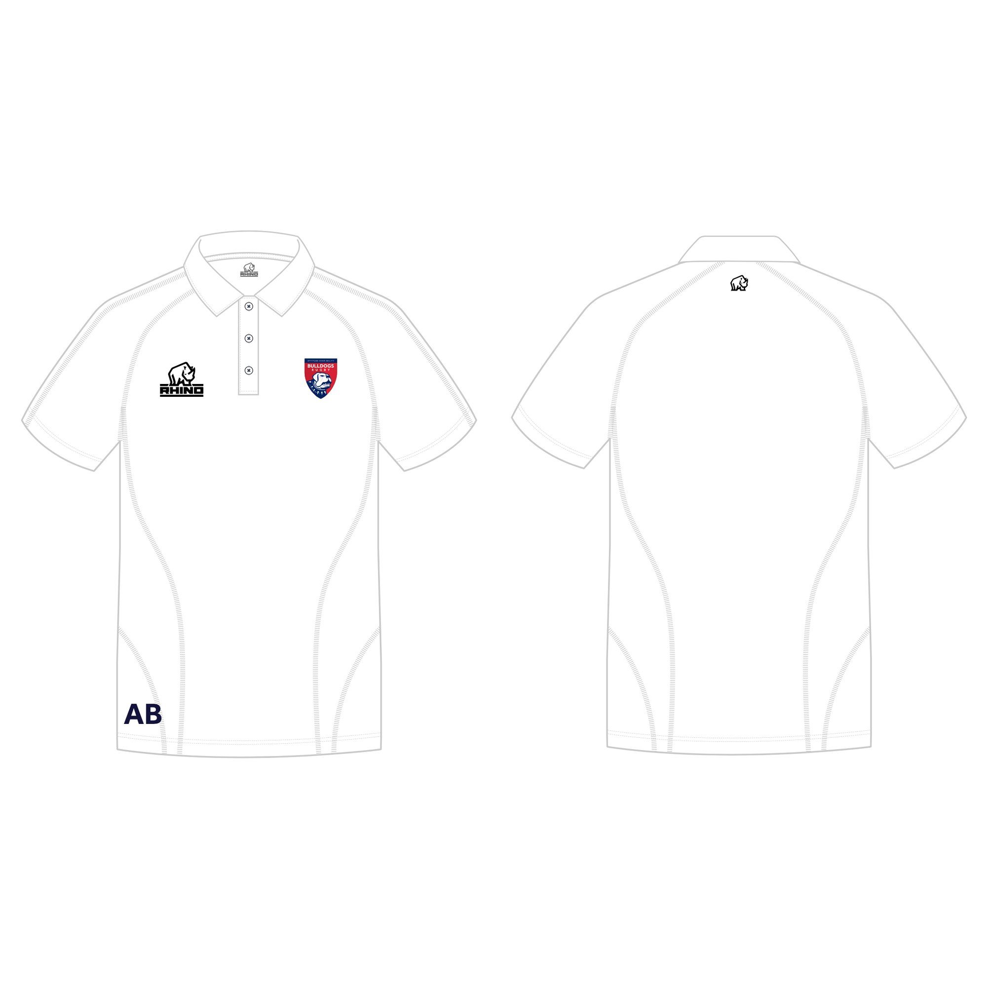 Bulldogs Rugby Apollo Polo White