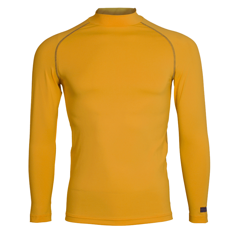 Adult Long Sleeve Turtleneck Baselayer Top - Amber - rhino-direct-2.myshopify.com
