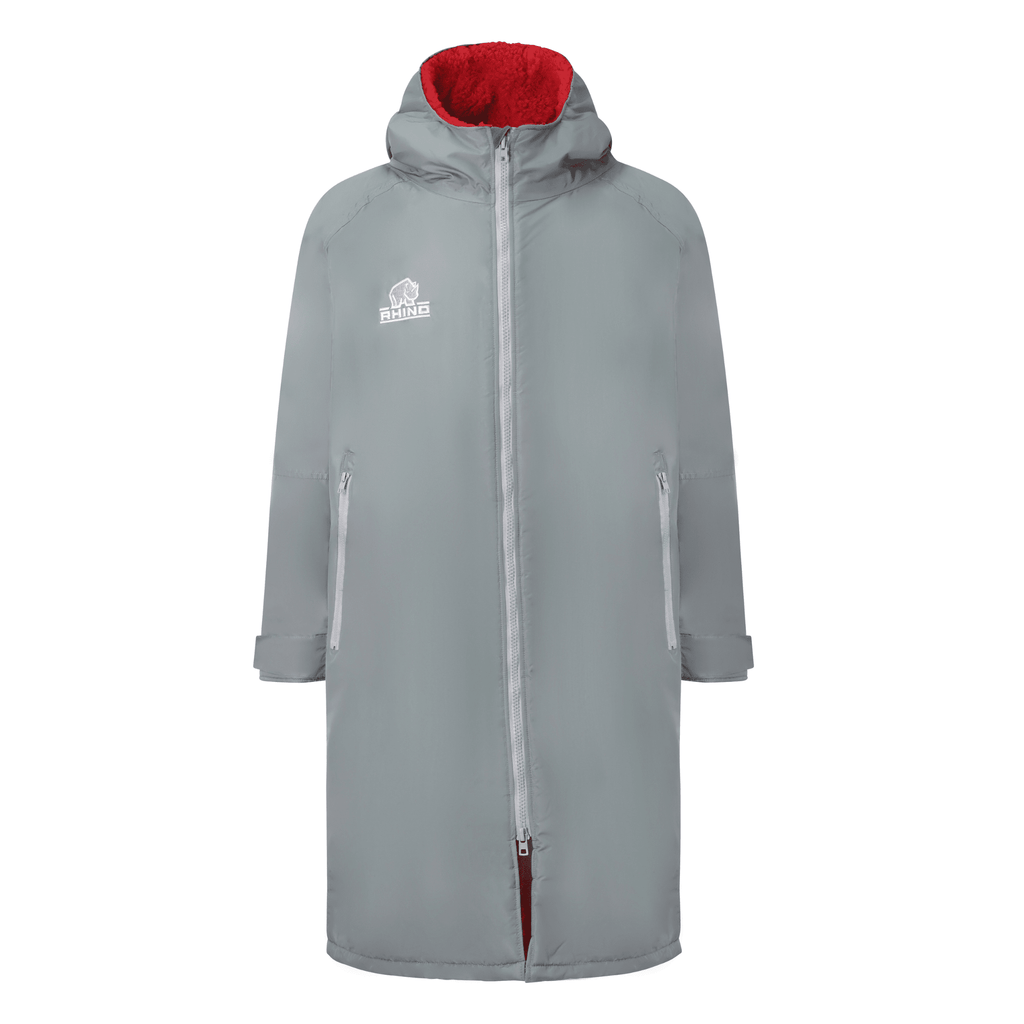Sherpa Robe Grey Fleece Inner Lining Waterproof Jacket Keep Dry