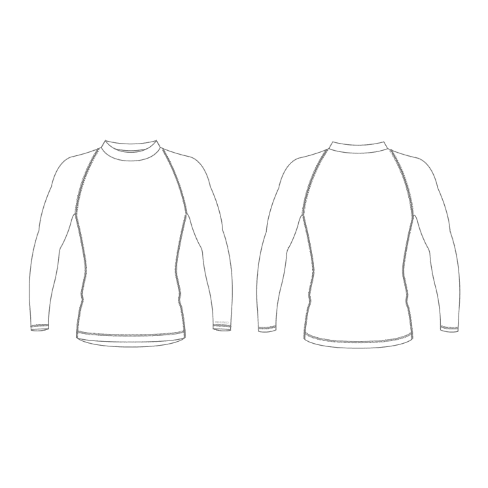 Long Sleeve Turtleneck Baselayer White