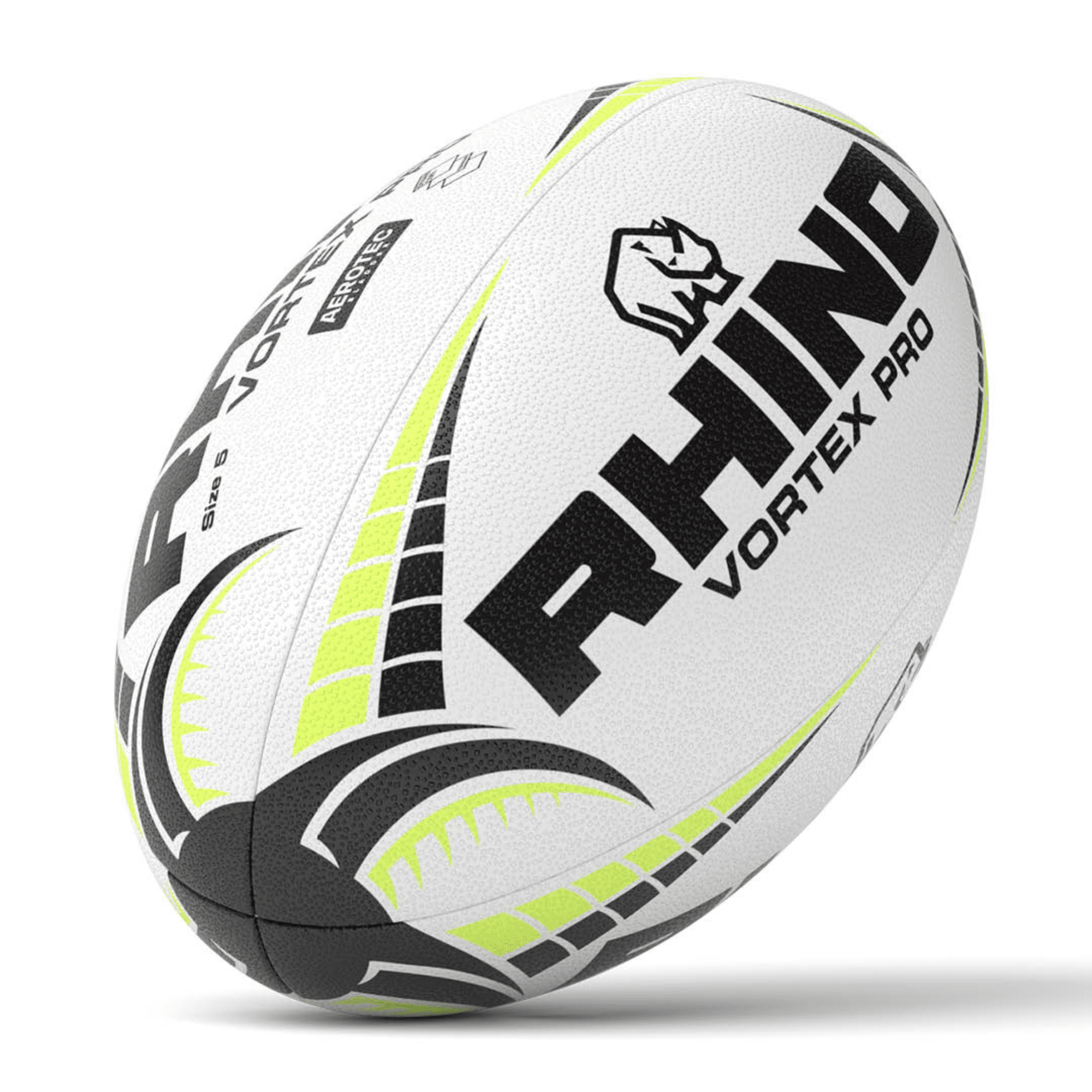 Ballon De Rugby Rhino White Tornado XV - Match Et Entraînement, Taille 5 Mixte - 9