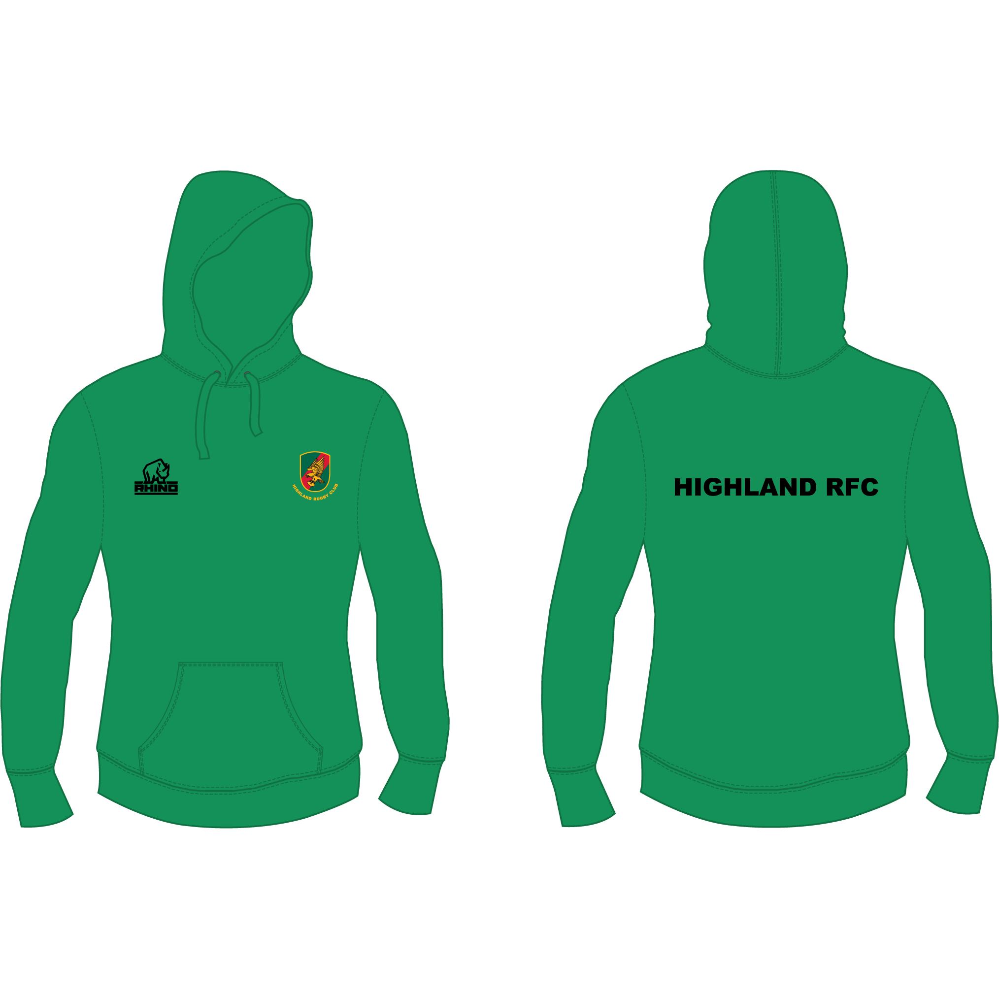 Highland RFC Junior Hoodie - rhino-direct-2.myshopify.com