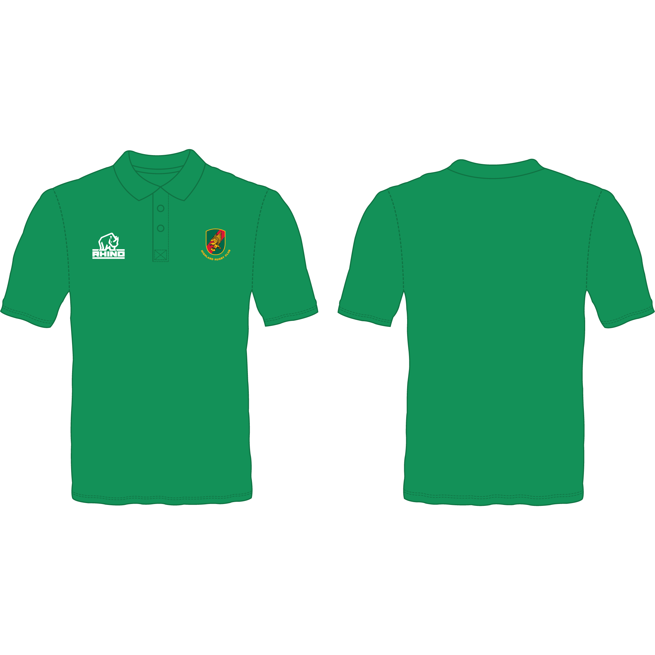 Highland RFC Men's Polo Shirt - rhino-direct-2.myshopify.com