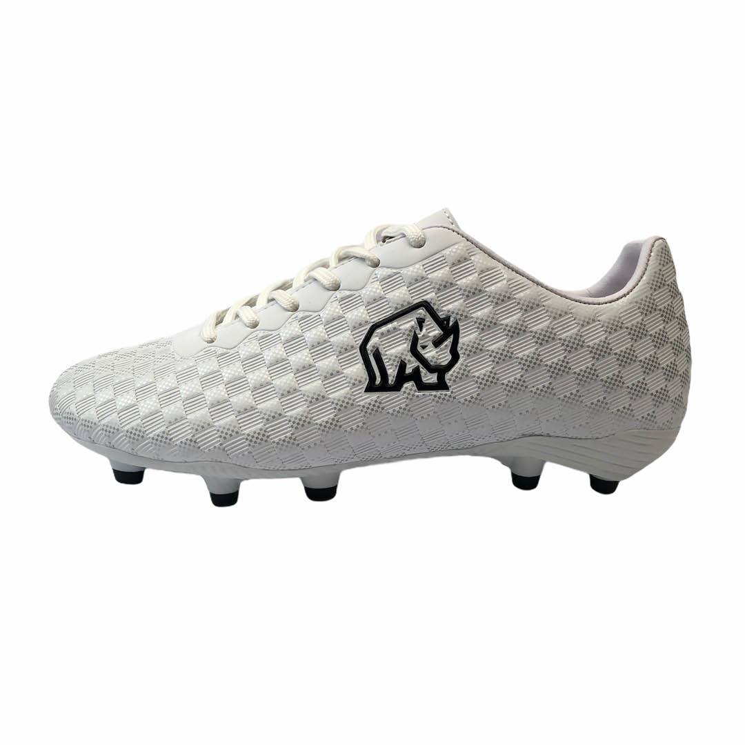 Rhino Adult Rapide Boots with Studs and Rhino Logo Detailing White