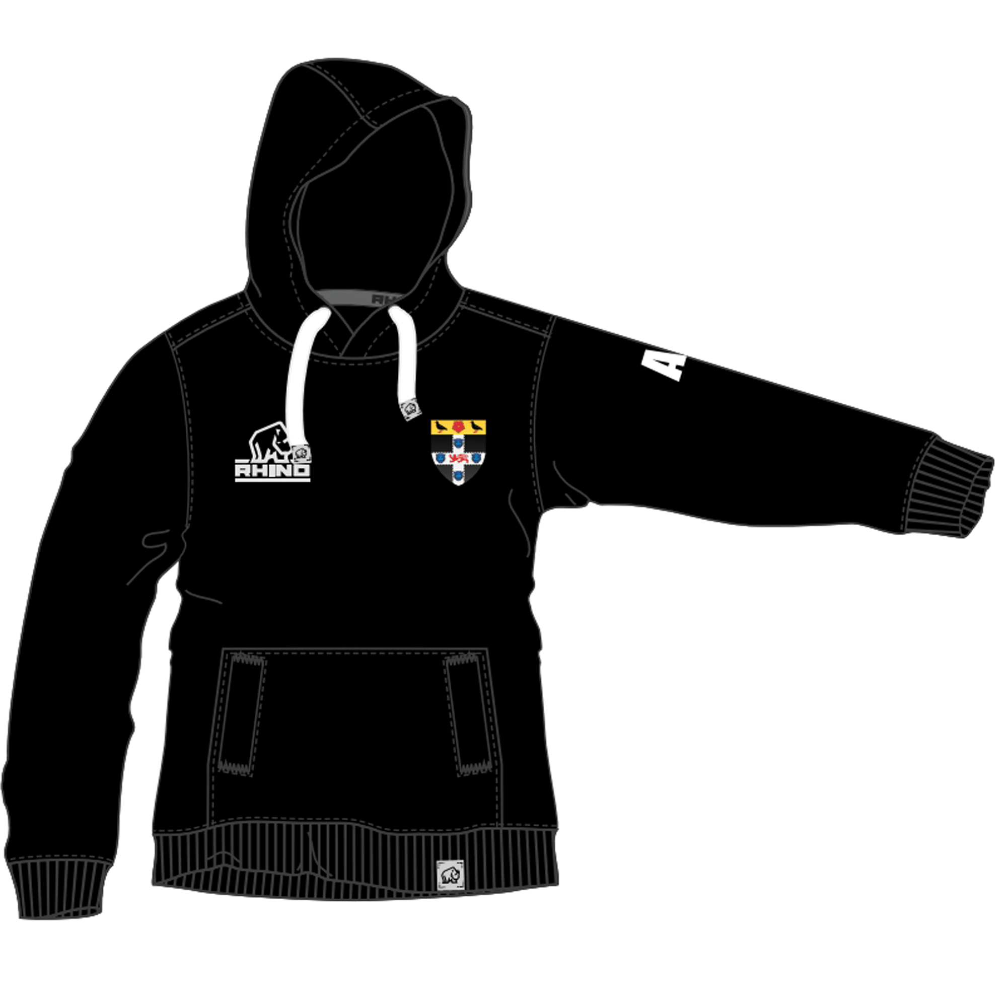 Oxford University Christ Church College Barcelona Overhead Hoodie Rhino Direct