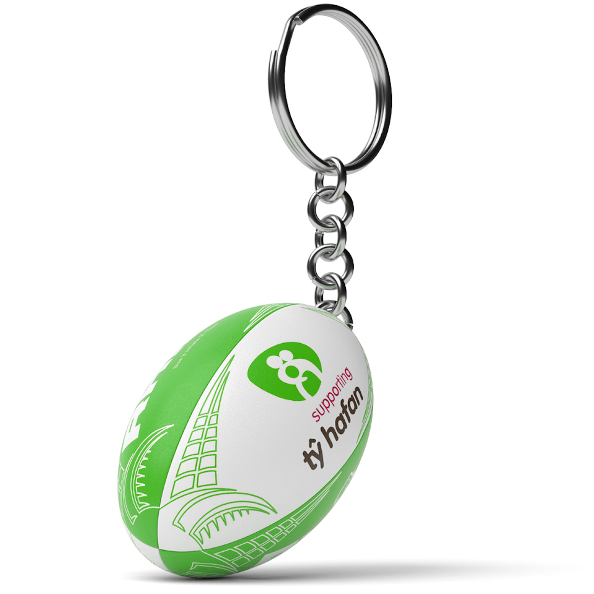 Ty Hafan Rugby Ball Keyring – Rhino Direct